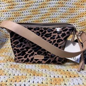 Consuela Your Way Blue Jag bag purse wristlet clutch